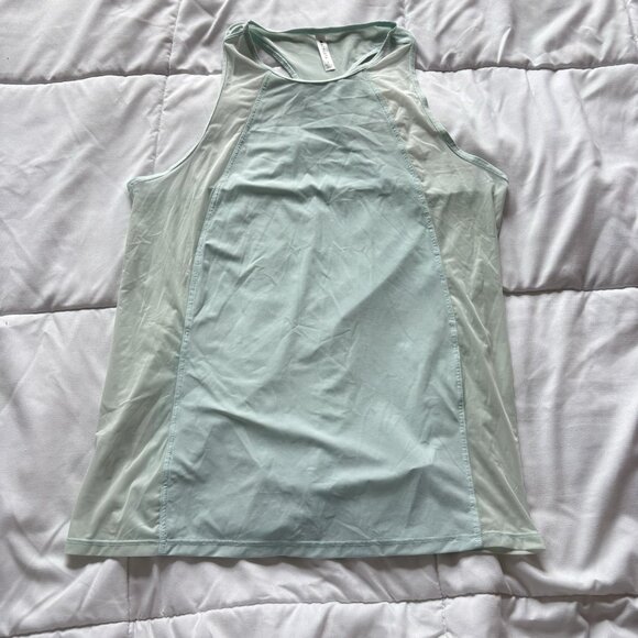 Athleta Ultimate Hybrid Tank Top Blue Womens Small Yoga Activewear Breathable - Picture 1 of 6